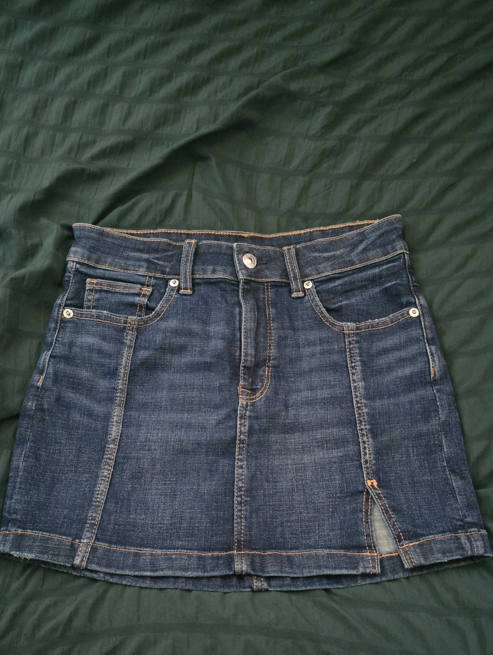 American Eagle Outfitters Dark Blue Denim Mini Skirt